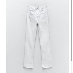 NWT Zara Slim Fare Slitted High Rise Jeans